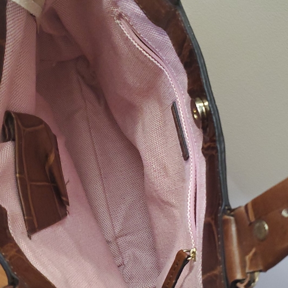 Dooney&bourke croc edition leather bag, - Picture 3 of 5